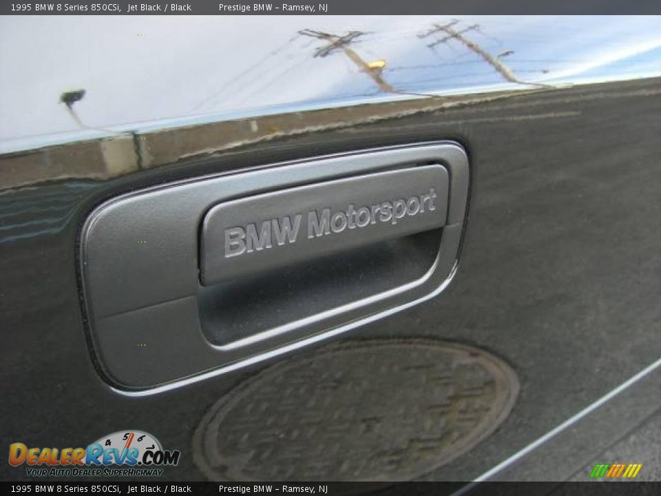 1995 BMW 8 Series 850CSi Jet Black / Black Photo #26