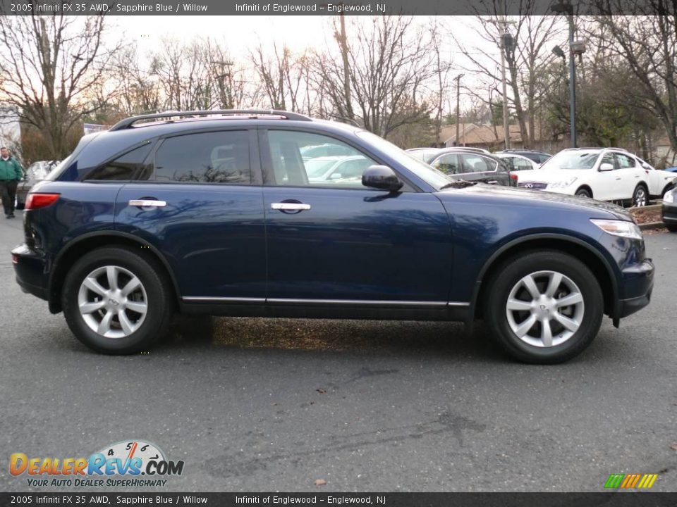 2005 Infiniti FX 35 AWD Sapphire Blue / Willow Photo #4