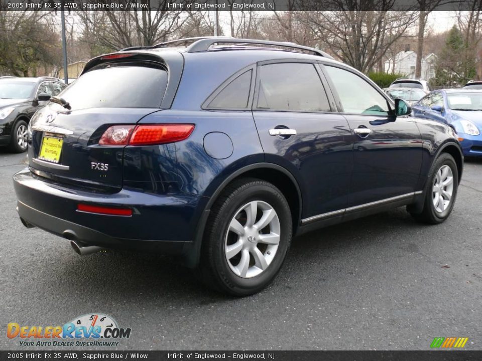 2005 Infiniti FX 35 AWD Sapphire Blue / Willow Photo #5