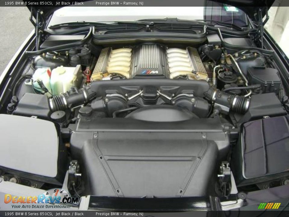 1995 BMW 8 Series 850CSi Jet Black / Black Photo #32