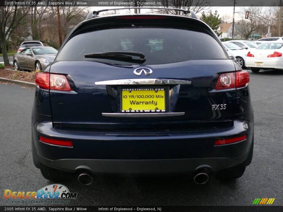 2005 Infiniti FX 35 AWD Sapphire Blue / Willow Photo #6