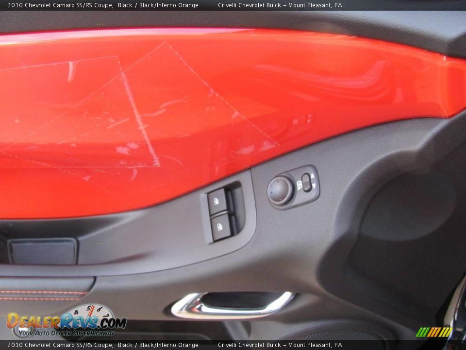 2010 Chevrolet Camaro SS/RS Coupe Black / Black/Inferno Orange Photo #19