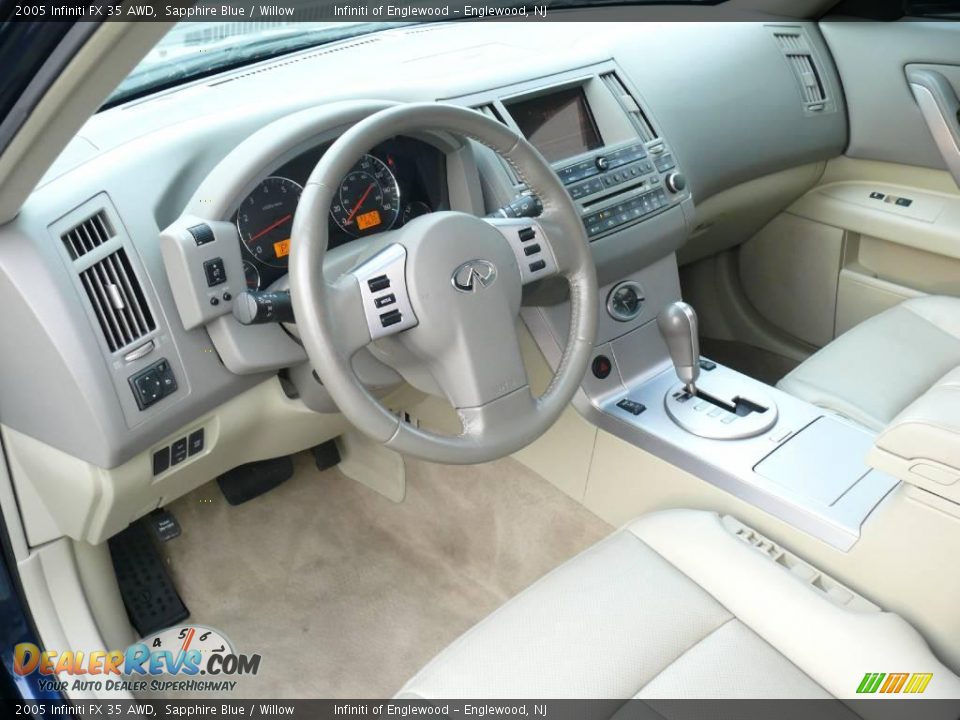 2005 Infiniti FX 35 AWD Sapphire Blue / Willow Photo #10