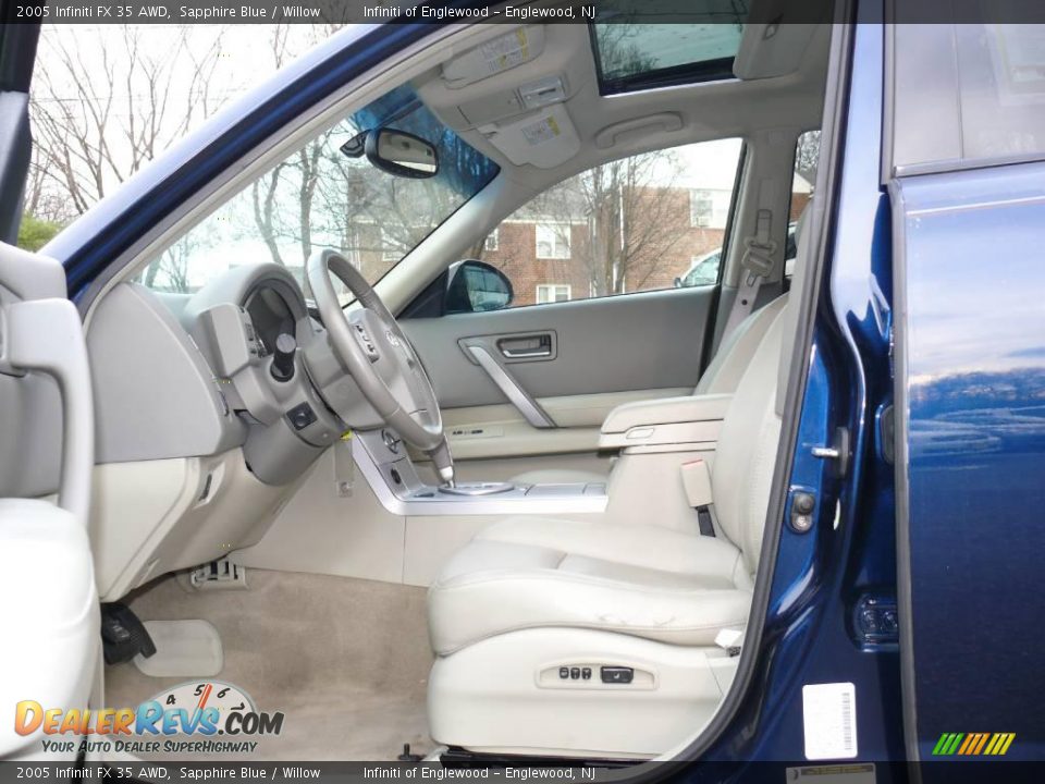2005 Infiniti FX 35 AWD Sapphire Blue / Willow Photo #12