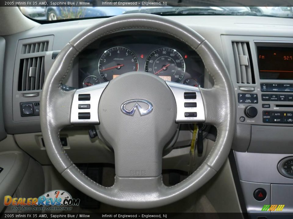2005 Infiniti FX 35 AWD Sapphire Blue / Willow Photo #14
