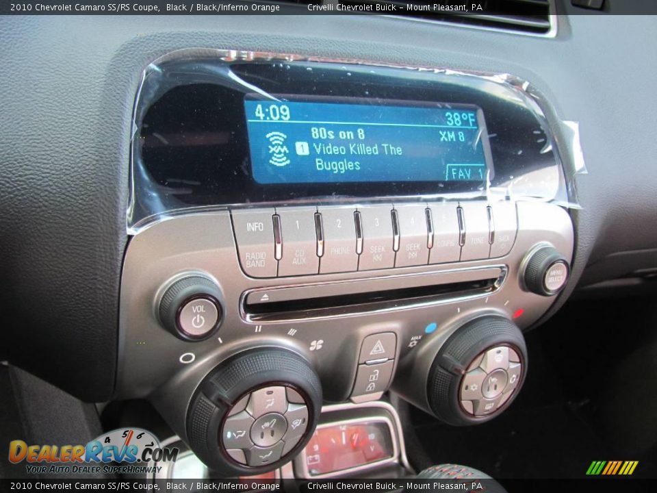 2010 Chevrolet Camaro SS/RS Coupe Black / Black/Inferno Orange Photo #29