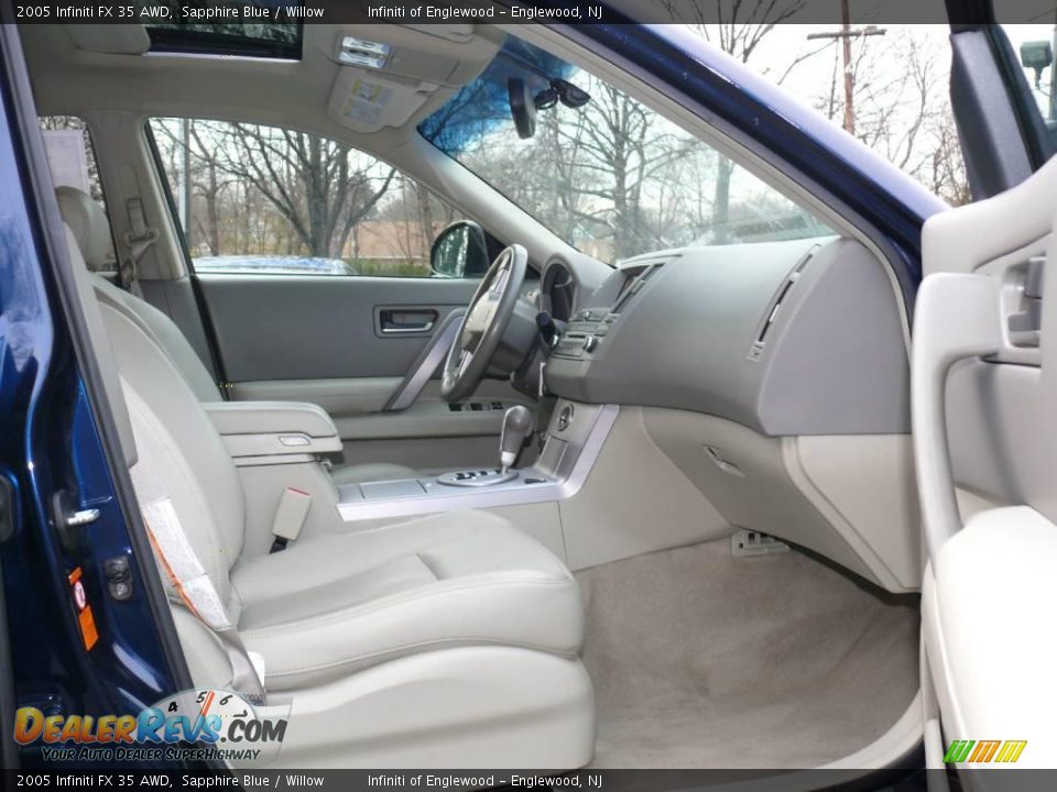 2005 Infiniti FX 35 AWD Sapphire Blue / Willow Photo #26