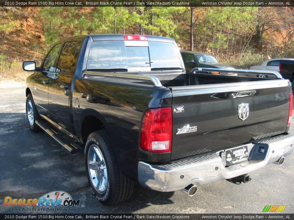 2010 Dodge Ram 1500 Big Horn Crew Cab Brilliant Black Crystal Pearl / Dark Slate/Medium Graystone Photo #4