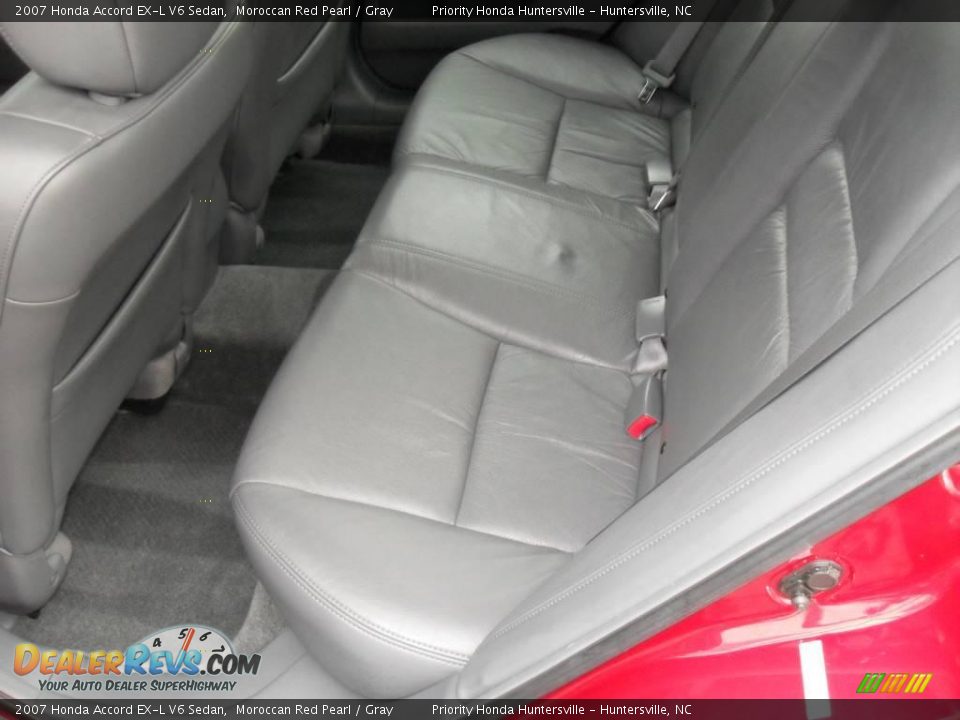 2007 Honda Accord EX-L V6 Sedan Moroccan Red Pearl / Gray Photo #10