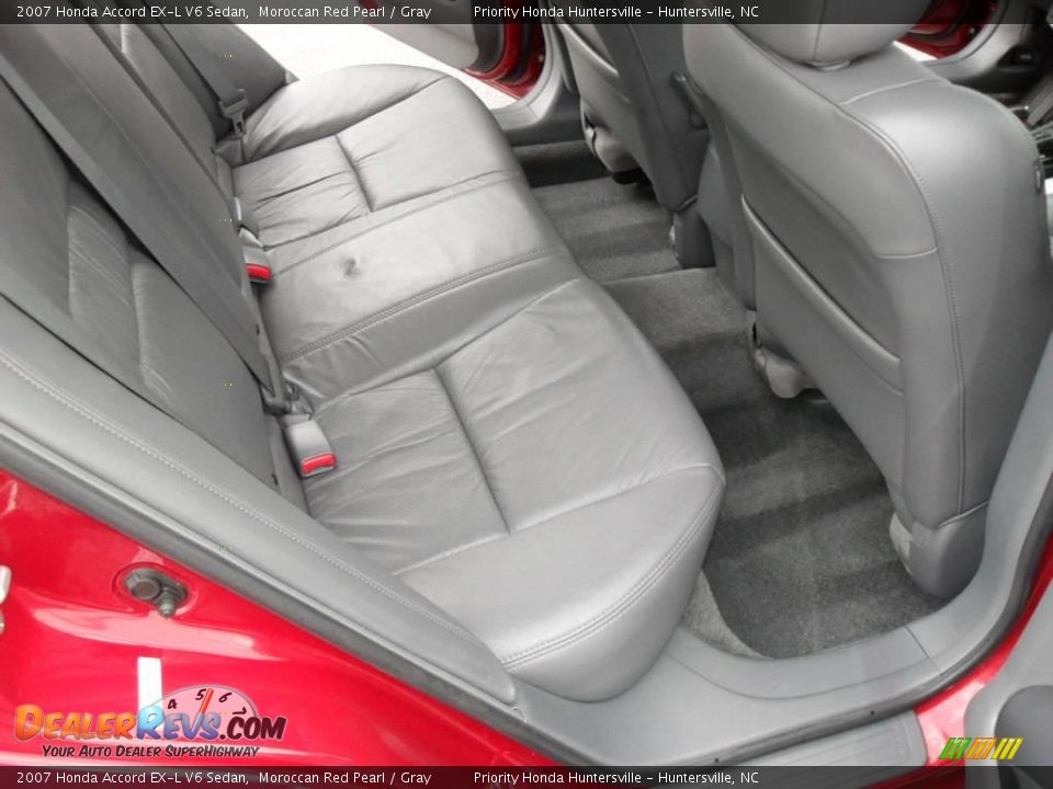 2007 Honda Accord EX-L V6 Sedan Moroccan Red Pearl / Gray Photo #12