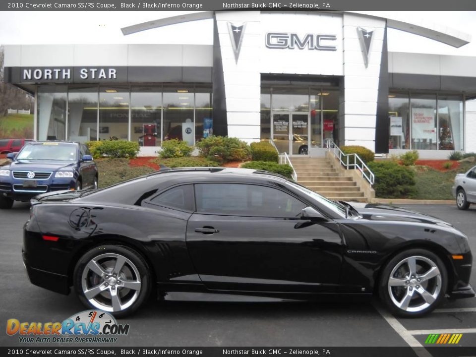 2010 Chevrolet Camaro SS/RS Coupe Black / Black/Inferno Orange Photo #1