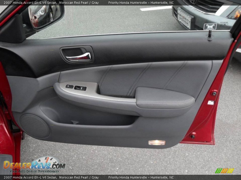 2007 Honda Accord EX-L V6 Sedan Moroccan Red Pearl / Gray Photo #15