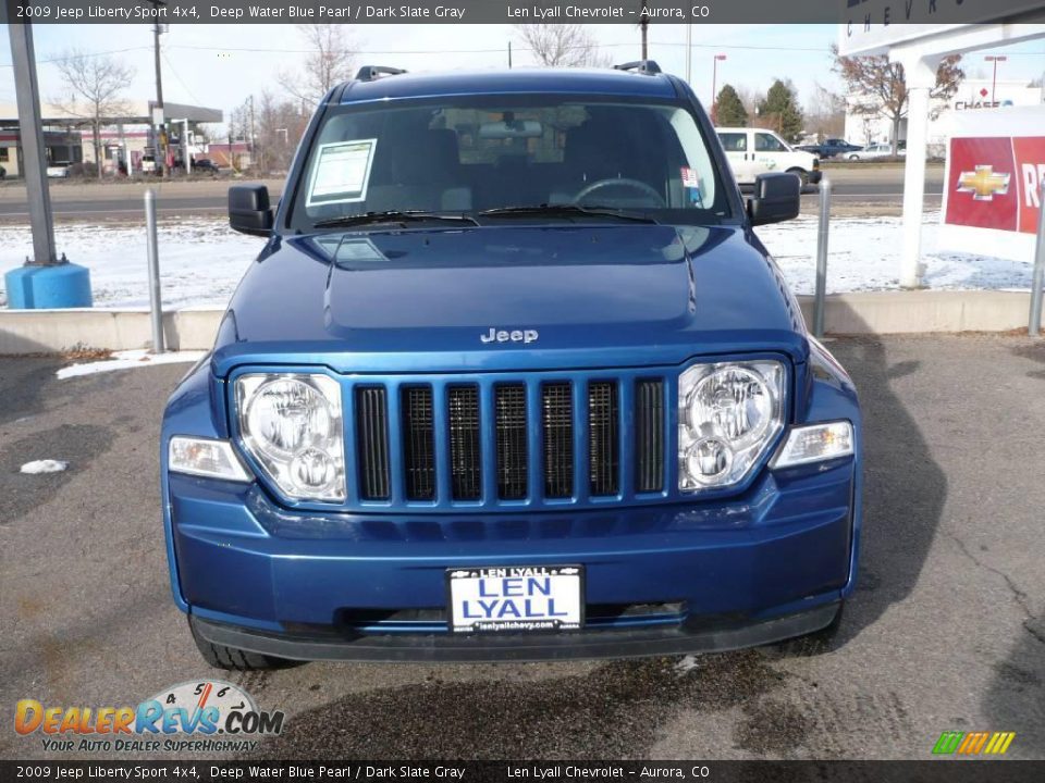 2009 Jeep Liberty Sport 4x4 Deep Water Blue Pearl / Dark Slate Gray Photo #2