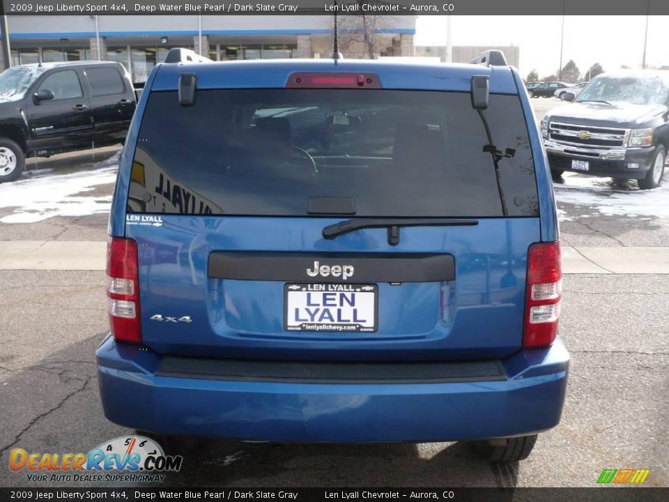 2009 Jeep Liberty Sport 4x4 Deep Water Blue Pearl / Dark Slate Gray Photo #5