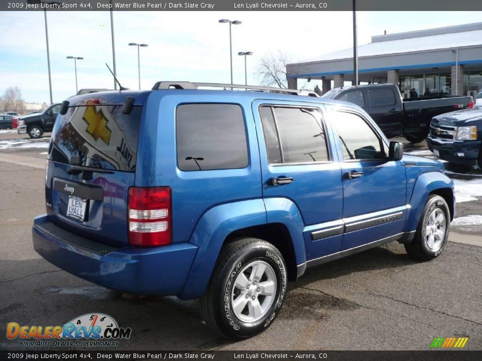 2009 Jeep Liberty Sport 4x4 Deep Water Blue Pearl / Dark Slate Gray Photo #6