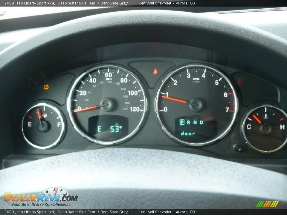 2009 Jeep Liberty Sport 4x4 Deep Water Blue Pearl / Dark Slate Gray Photo #16