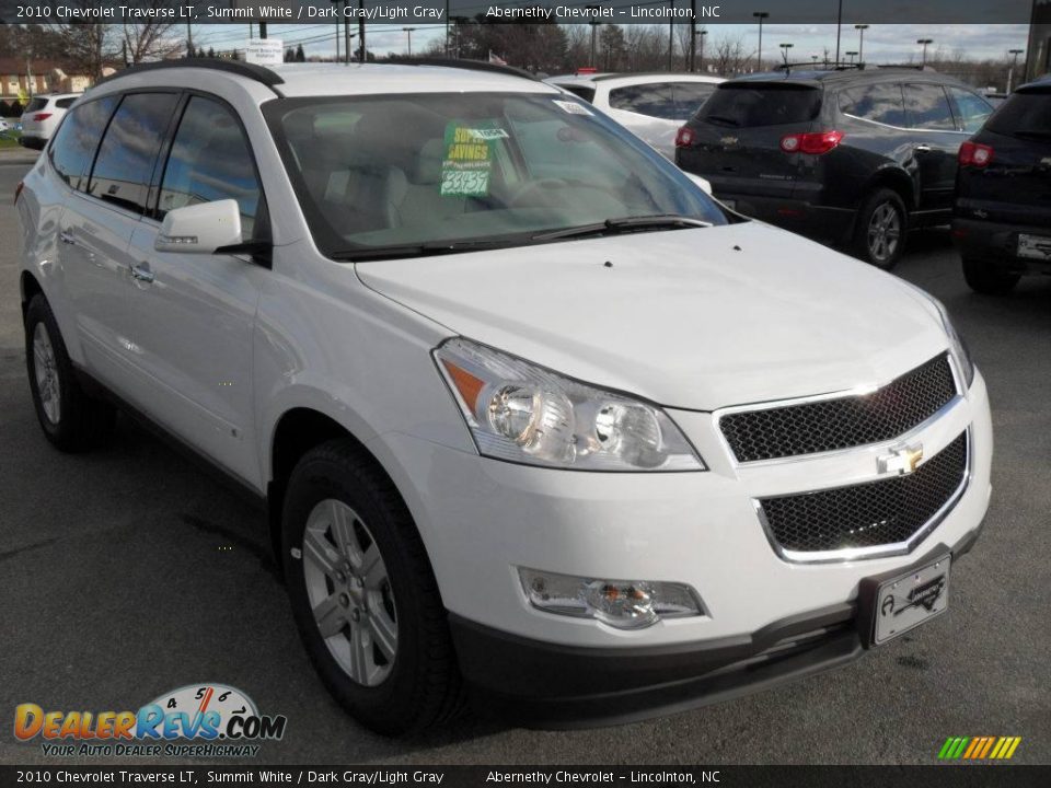 2010 Chevrolet Traverse LT Summit White / Dark Gray/Light Gray Photo #6