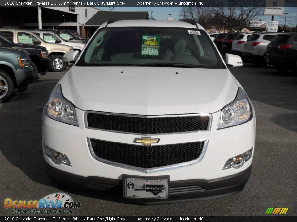 2010 Chevrolet Traverse LT Summit White / Dark Gray/Light Gray Photo #7
