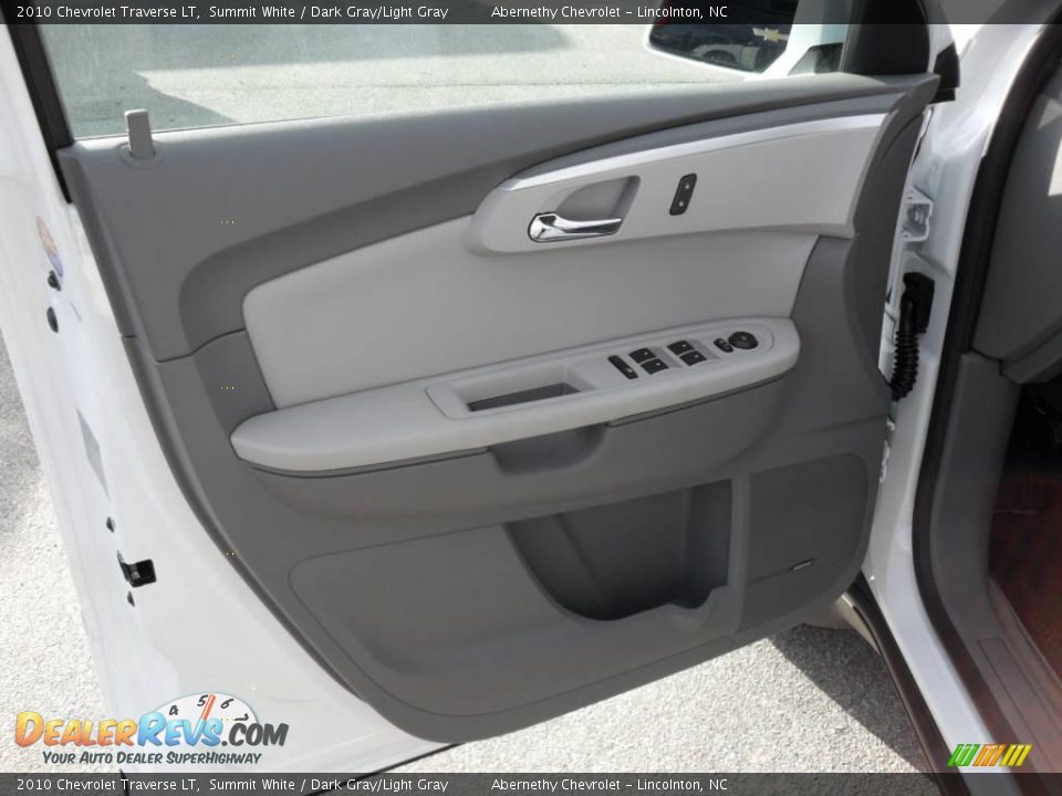 2010 Chevrolet Traverse LT Summit White / Dark Gray/Light Gray Photo #10