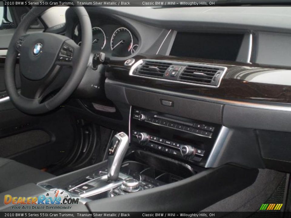 2010 BMW 5 Series 550i Gran Turismo Titanium Silver Metallic / Black Photo #3