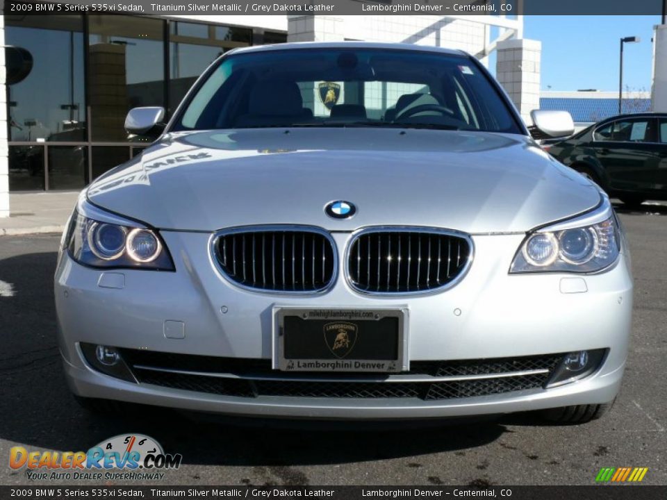 2009 BMW 5 Series 535xi Sedan Titanium Silver Metallic / Grey Dakota Leather Photo #3