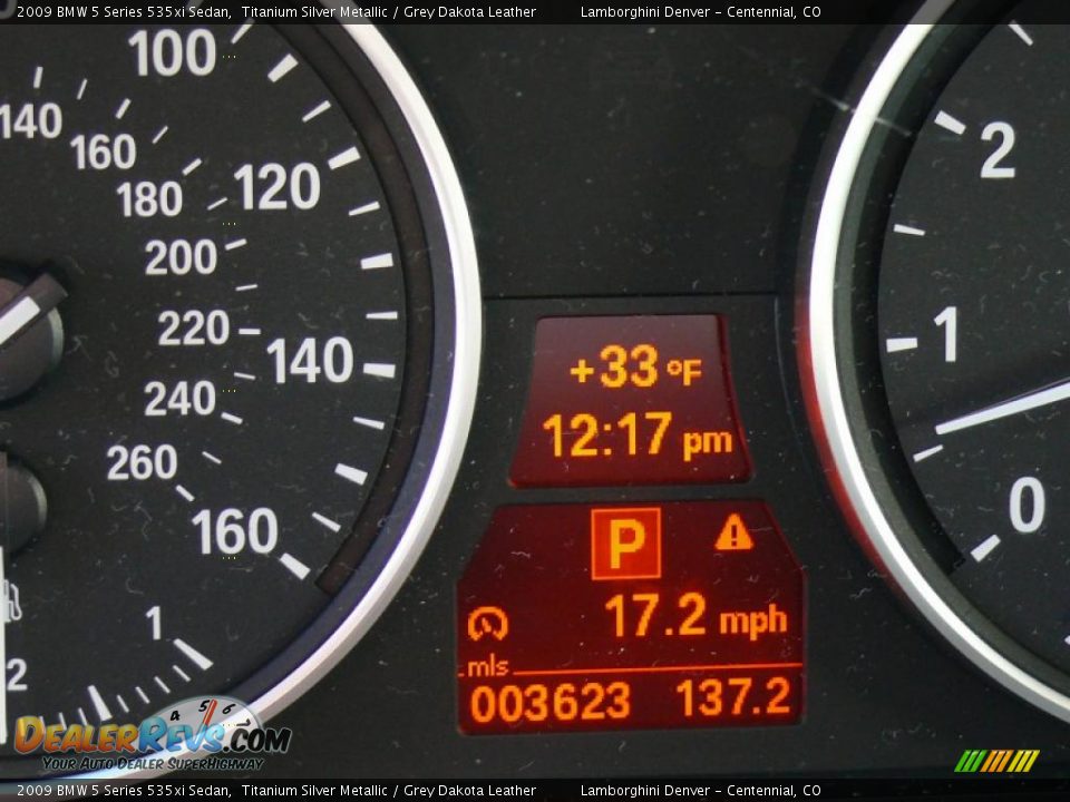 2009 BMW 5 Series 535xi Sedan Titanium Silver Metallic / Grey Dakota Leather Photo #13