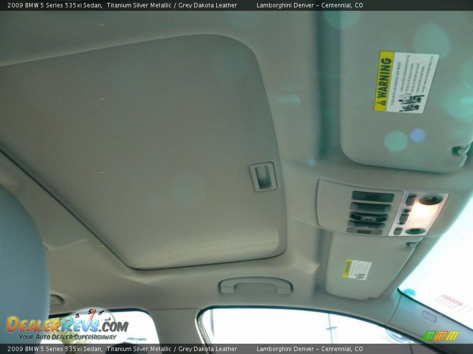 2009 BMW 5 Series 535xi Sedan Titanium Silver Metallic / Grey Dakota Leather Photo #20