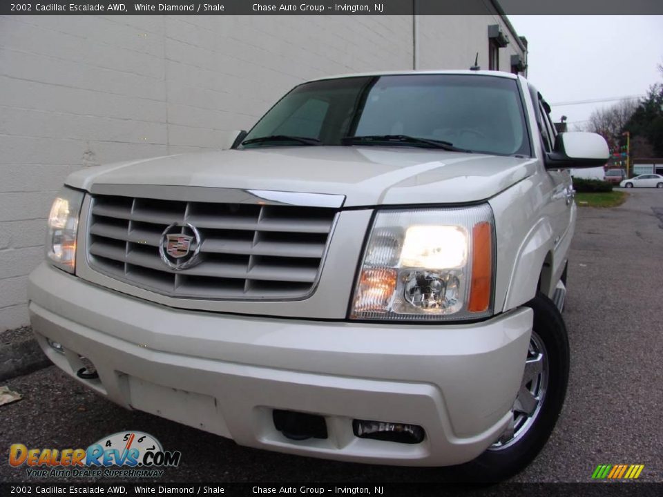 2002 Cadillac Escalade AWD White Diamond / Shale Photo #1