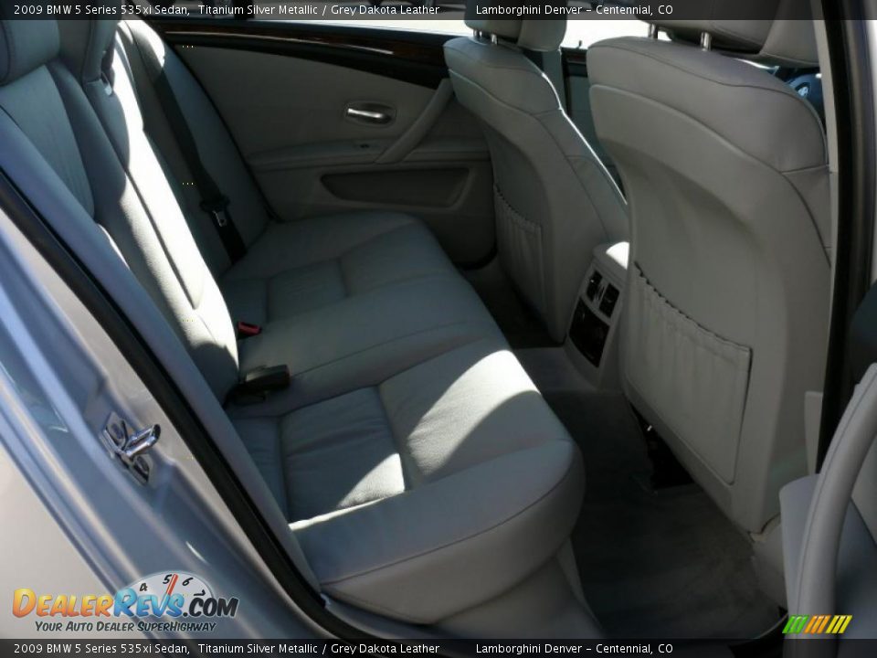 2009 BMW 5 Series 535xi Sedan Titanium Silver Metallic / Grey Dakota Leather Photo #23