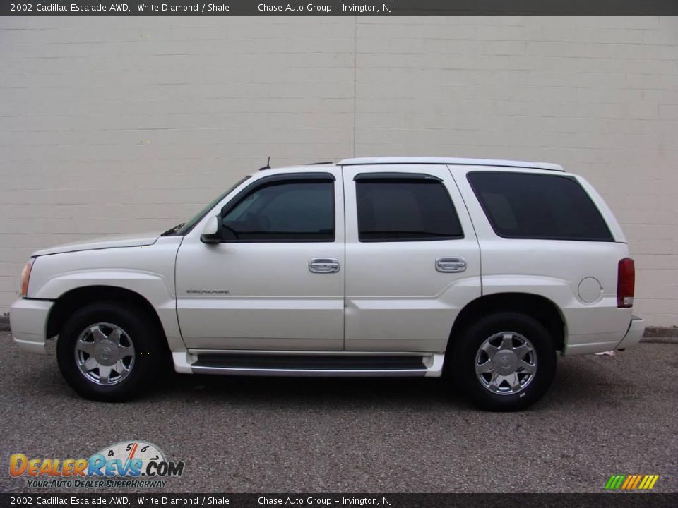 2002 Cadillac Escalade AWD White Diamond / Shale Photo #2