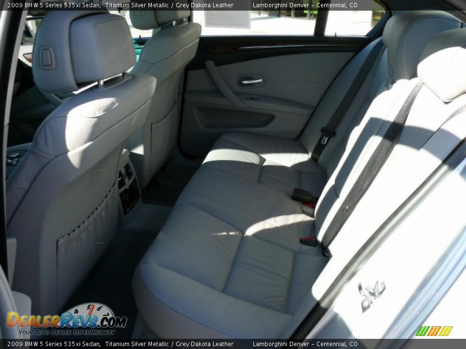 2009 BMW 5 Series 535xi Sedan Titanium Silver Metallic / Grey Dakota Leather Photo #25
