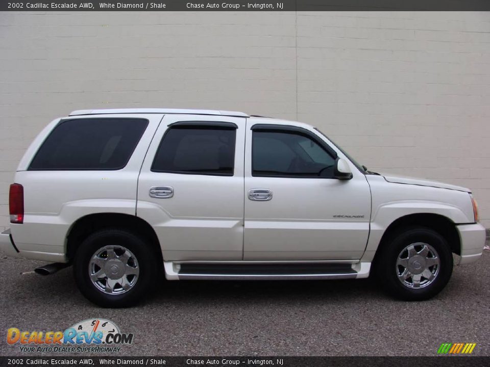 2002 Cadillac Escalade AWD White Diamond / Shale Photo #3