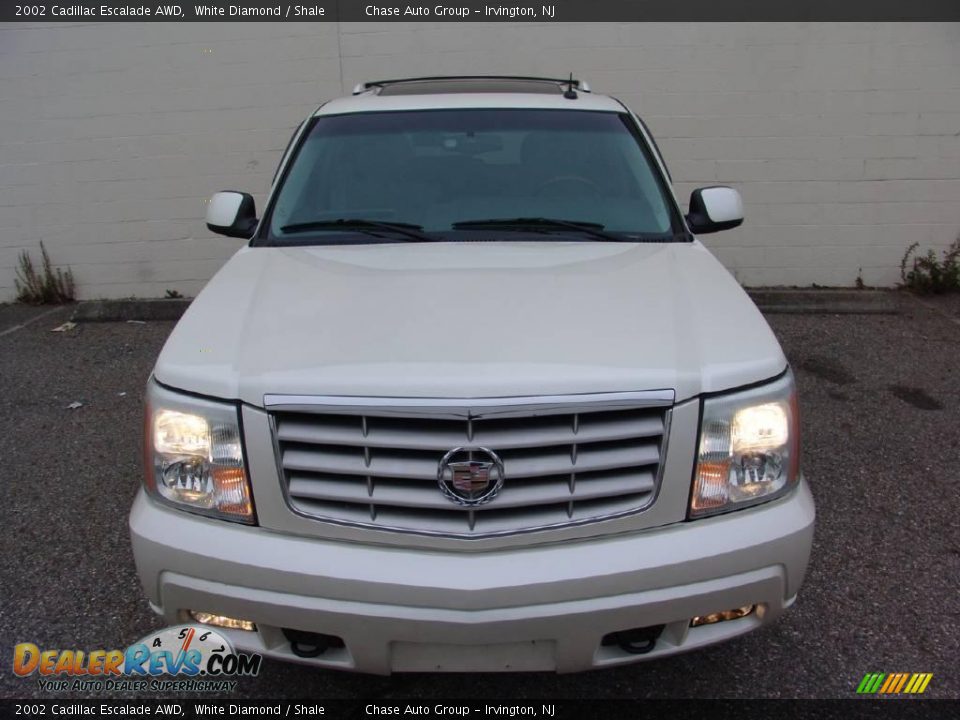2002 Cadillac Escalade AWD White Diamond / Shale Photo #4