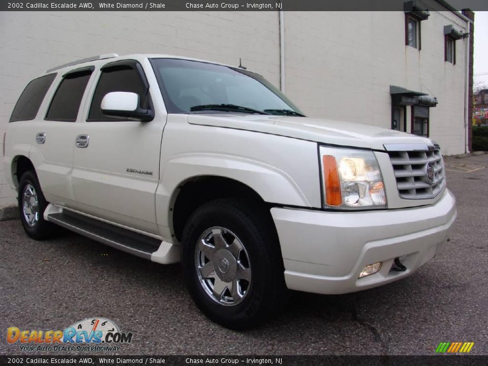 2002 Cadillac Escalade AWD White Diamond / Shale Photo #5