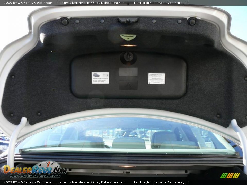 2009 BMW 5 Series 535xi Sedan Titanium Silver Metallic / Grey Dakota Leather Photo #28