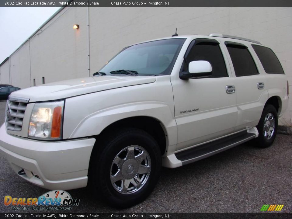 2002 Cadillac Escalade AWD White Diamond / Shale Photo #6