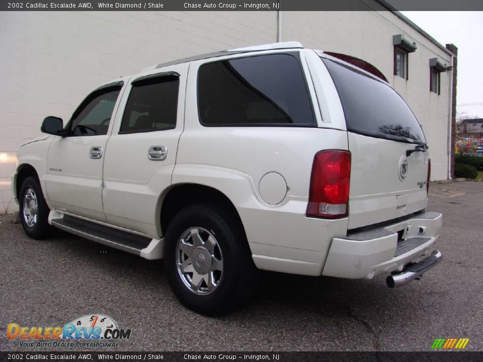2002 Cadillac Escalade AWD White Diamond / Shale Photo #8