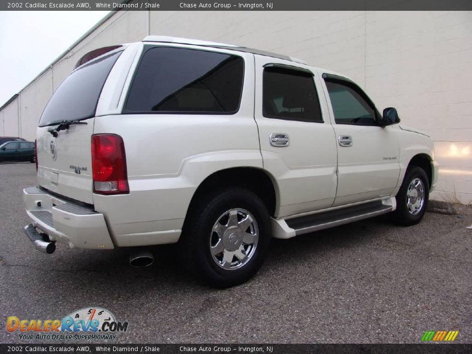 2002 Cadillac Escalade AWD White Diamond / Shale Photo #9