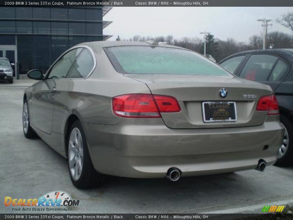 2009 BMW 3 Series 335xi Coupe Platinum Bronze Metallic / Black Photo #2