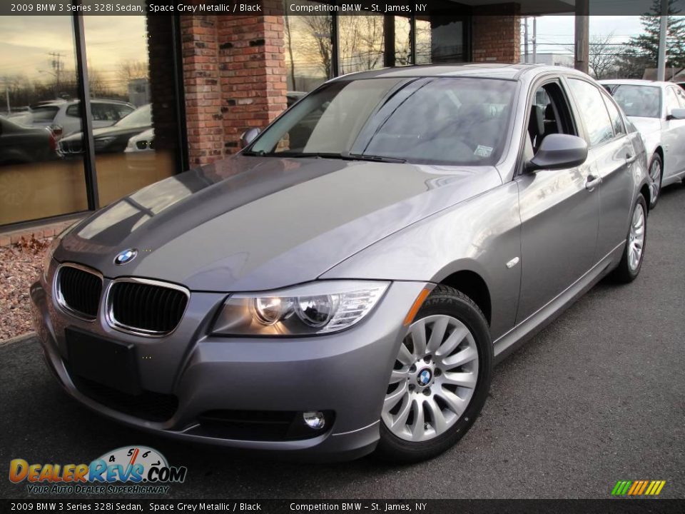 2009 BMW 3 Series 328i Sedan Space Grey Metallic / Black Photo #1