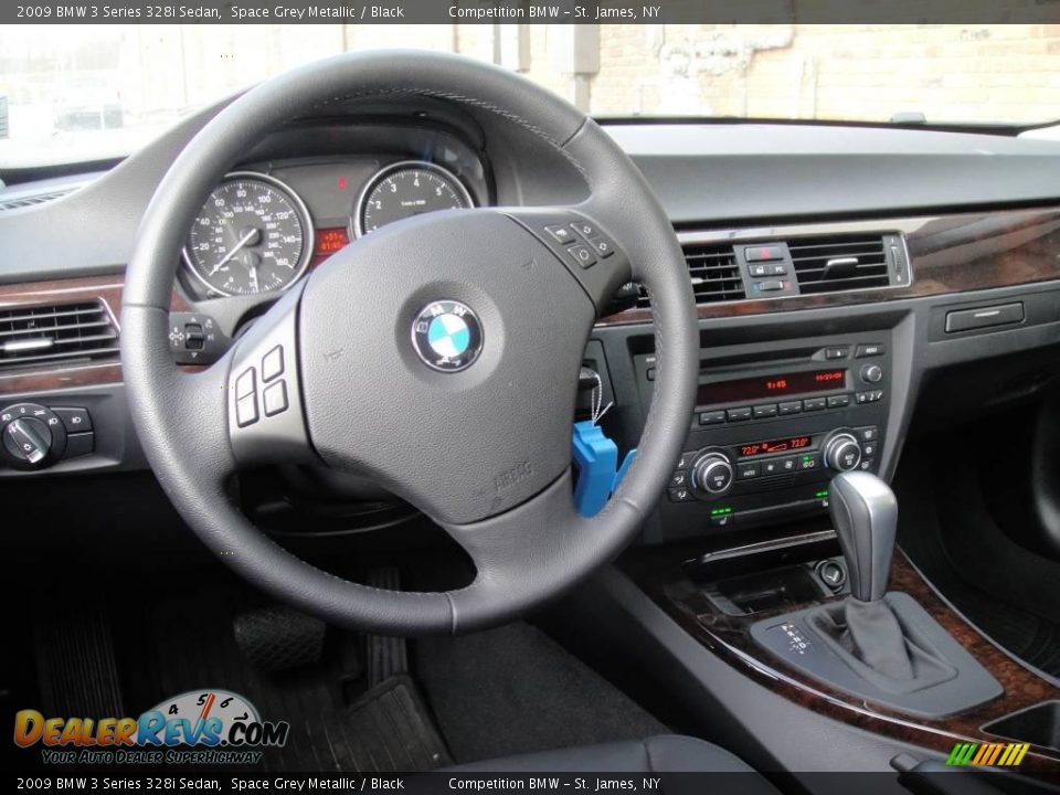 2009 BMW 3 Series 328i Sedan Space Grey Metallic / Black Photo #11