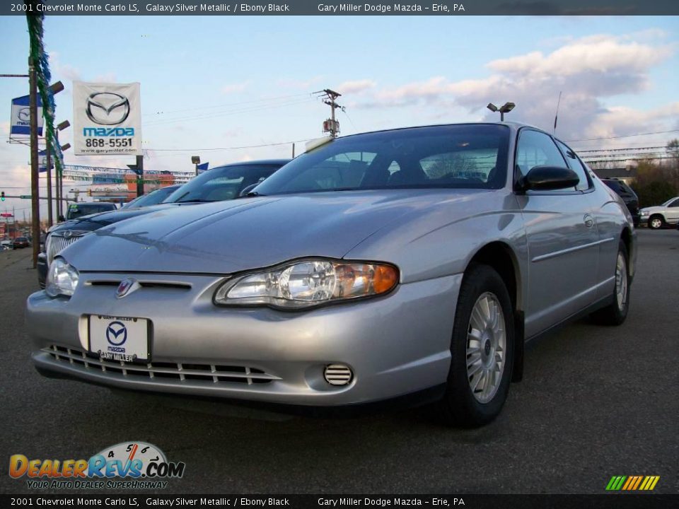 2001 Chevrolet Monte Carlo LS Galaxy Silver Metallic / Ebony Black Photo #1