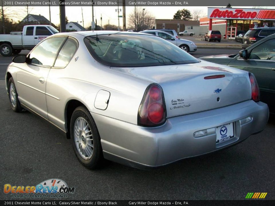 2001 Chevrolet Monte Carlo LS Galaxy Silver Metallic / Ebony Black Photo #3