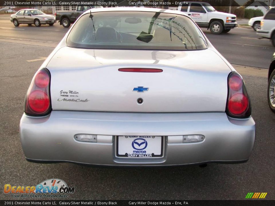 2001 Chevrolet Monte Carlo LS Galaxy Silver Metallic / Ebony Black Photo #4