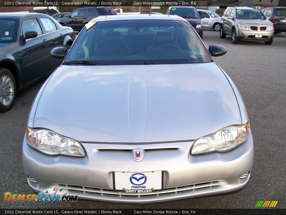 2001 Chevrolet Monte Carlo LS Galaxy Silver Metallic / Ebony Black Photo #7