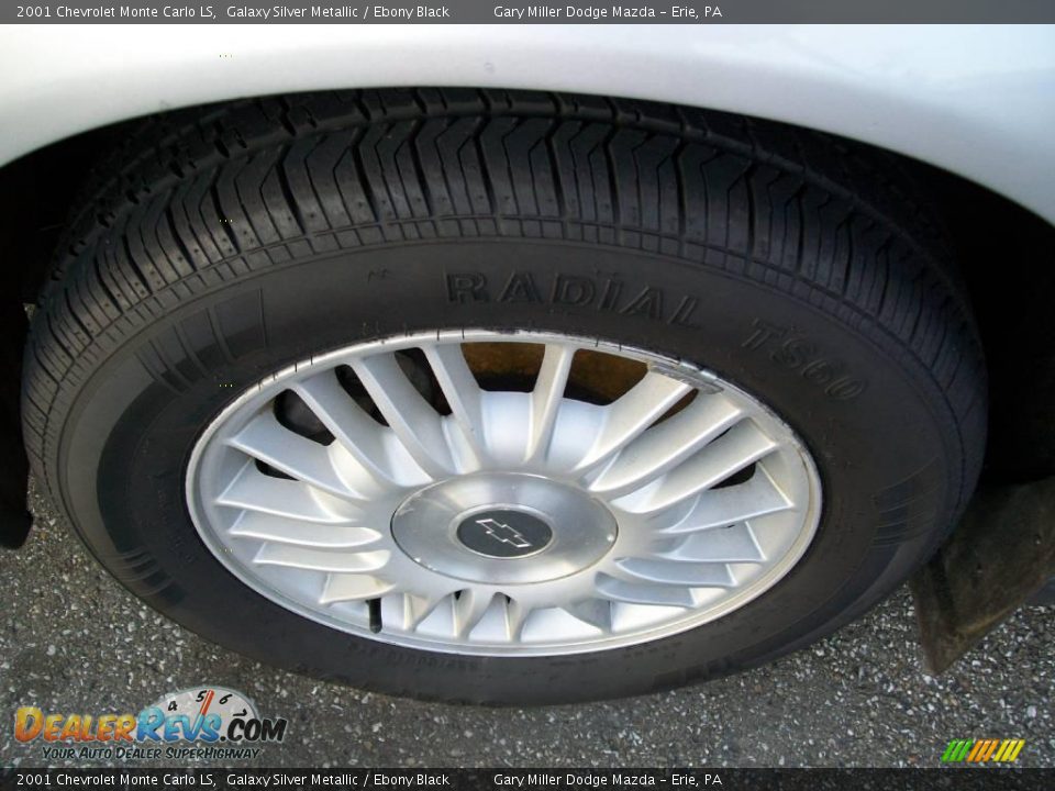 2001 Chevrolet Monte Carlo LS Galaxy Silver Metallic / Ebony Black Photo #8