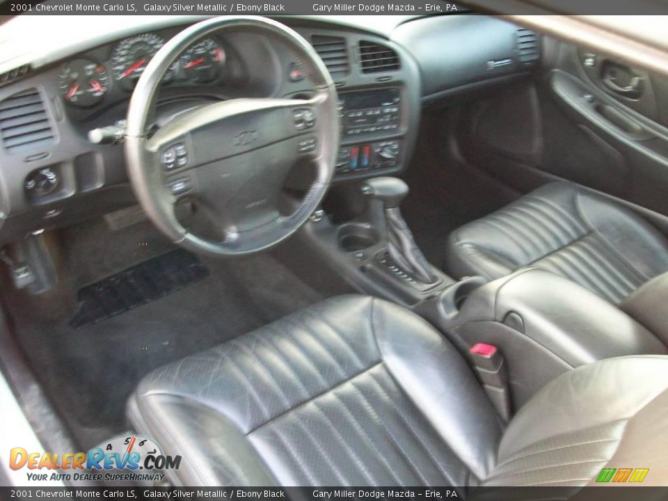 2001 Chevrolet Monte Carlo LS Galaxy Silver Metallic / Ebony Black Photo #11