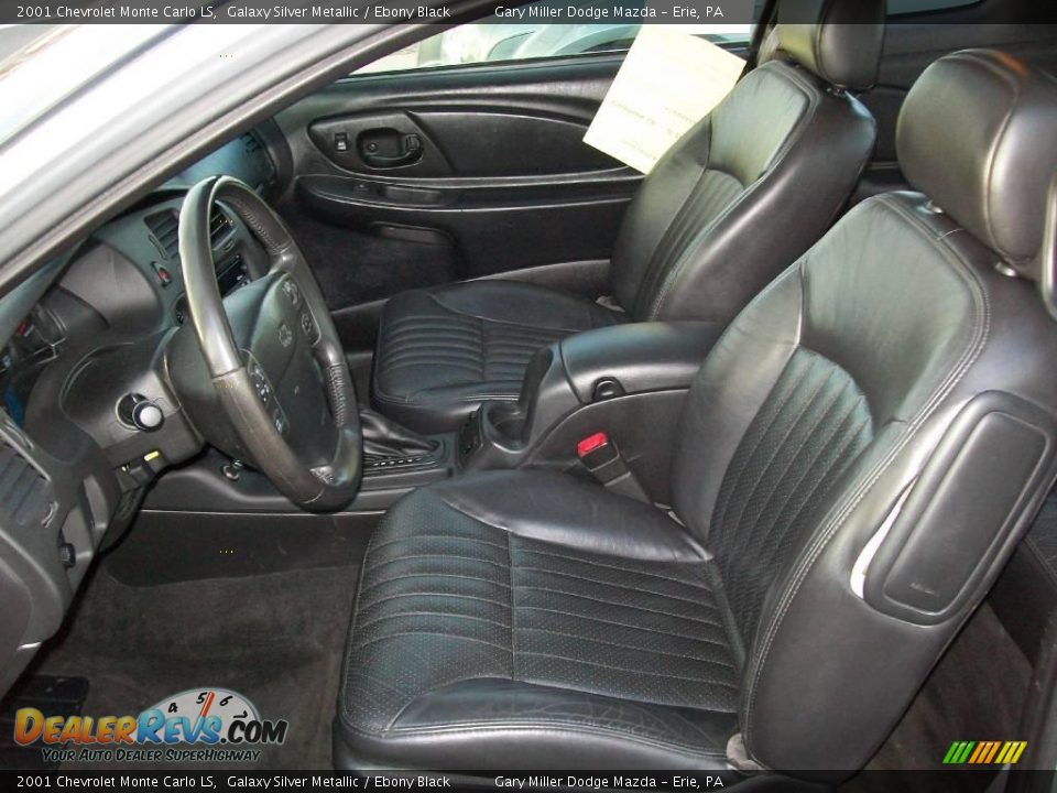 2001 Chevrolet Monte Carlo LS Galaxy Silver Metallic / Ebony Black Photo #12