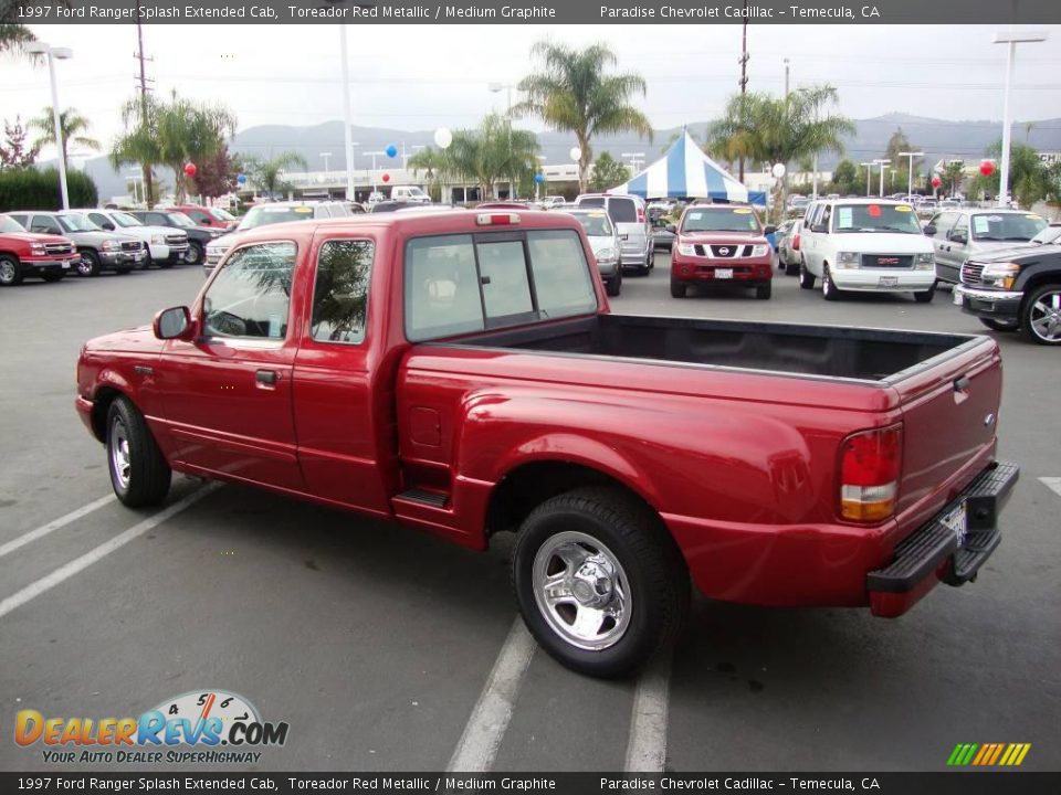 1997 Ford Ranger Splash Extended Cab Toreador Red Metallic / Medium Graphite Photo #10