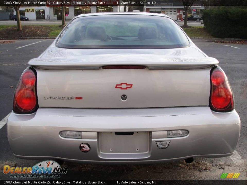 2003 Chevrolet Monte Carlo SS Galaxy Silver Metallic / Ebony Black Photo #5